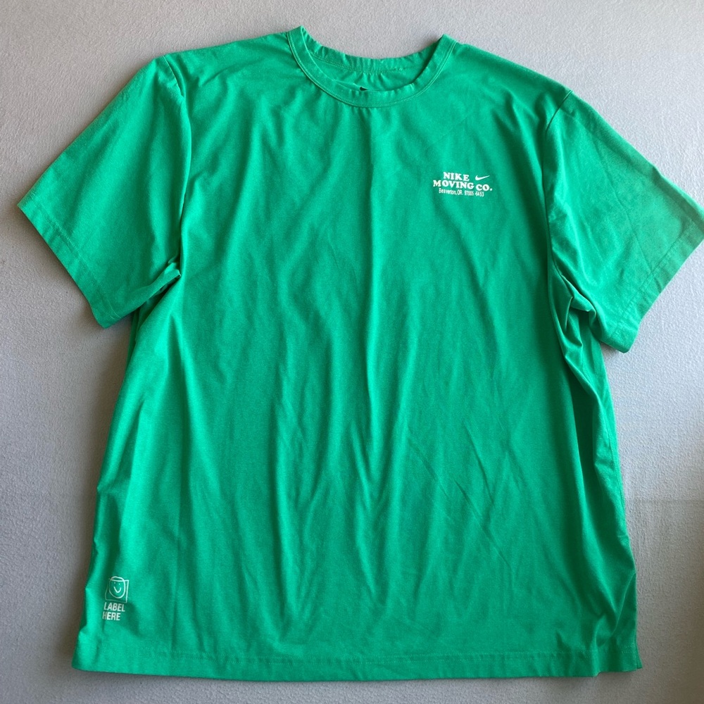 Nike Green Moving Co. Short Sleeve Crew Tee